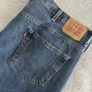 Levi's 550 Relaxed Fit Jeans Mens Blue‎ Denim Pants 44x32